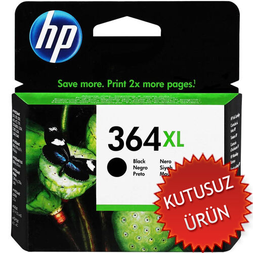 HP CN684EE (364XL) Siyah Orjinal Kartuş Yüksek Kapasite - C5380 / C6380 (U) (T16144) - 1