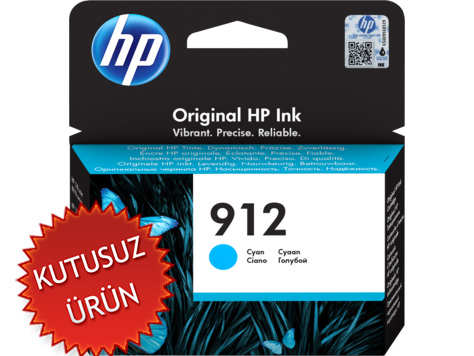 HP 3YL77AE (912) Cyan Original Cartridge - OfficeJet Pro 8012 / 8013 (Without Box)