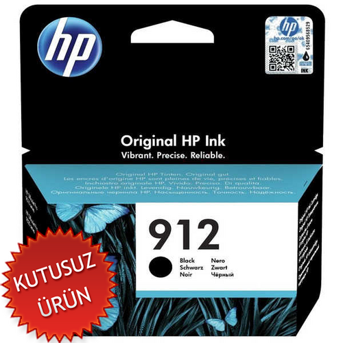 HP 3YL80AE (912) Black Original Cartridge - OfficeJet Pro 8012 / 8013 (Without Box)