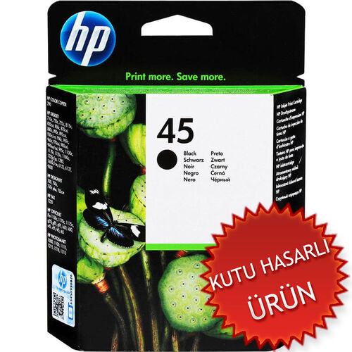 HP 51645AE (45) Siyah Orjinal Kartuş - Deskjet 710c / 720c (C) (T16402) - 1