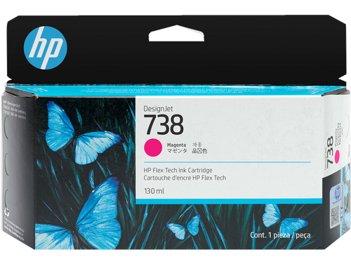 HP 498N6A (738) Magenta Original Cartridge - DesignJet T850 / T950