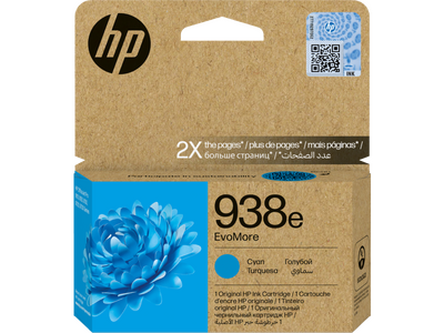 HP - HP 4S6X9PE (938E) Cyan Original Cartridge - Pro 9720