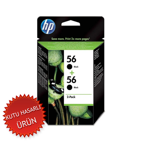 HP C9502AE (56) 2li Paket Siyah Orjinal Kartuş - Deskjet 450 (C) (T16806) - 1