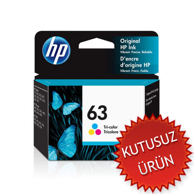 HP F6U61AN (63) Color Original Cartridge - DeskJet 1112 / 2130 (Without Box) 