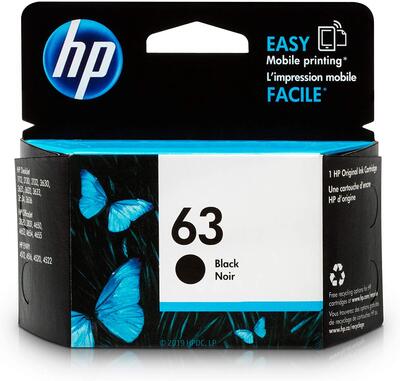 HP F6U62AN (63) Black Original Cartridge - DeskJet 1112 / 2130 - 1