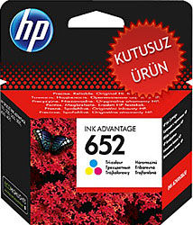 HP F6V24A (652) Color Original Cartridge - Deskjet 1115 (Wıthout Box) - 1