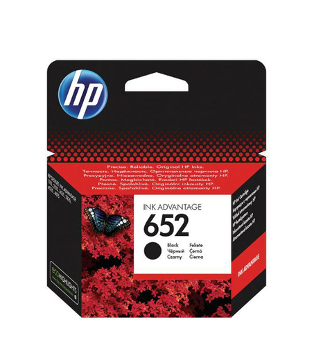 HP F6V25A (652) Black Original Cartridge - Deskjet 1115