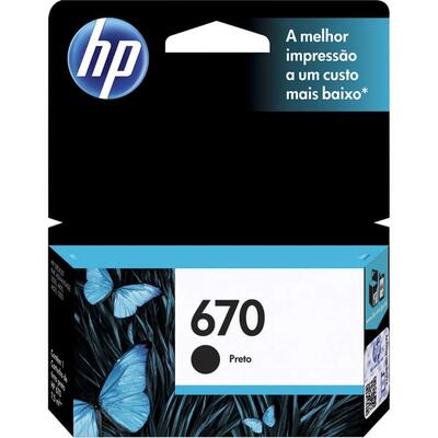 HP - HP CZ113A (670) Black Original Cartridge - DeskJet 3525