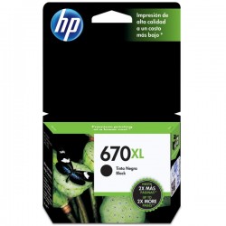 HP CZ117AB (670XL) Siyah Orjinal Kartuş Yüksek Kapasite - DeskJet 3525 (T1835) - 1