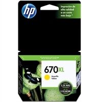 HP CZ120AB (670XL) Sarı Orjinal Kartuş Yüksek Kapasite - DeskJet 3525 (T1832) - 2