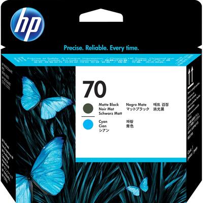 HP C9404A (70) Cyan + Matte Black Original Head Cartridge - Designjet Z2100 