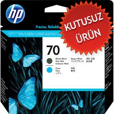 HP C9404A (70) Mavi + Mat Siyah Orjinal Kafa Kartuşu - Designjet Z2100 (U) (T1254) - 1