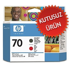 HP C9409A (70) Mat Siyah + Kırmızı Orjinal Kafa Kartuşu - Designjet Z2100 (U) (T1239) - 1