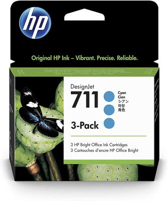 HP CZ134A (711) Cyan Original Cartridge 3Pk - DesignJet T120 - 1