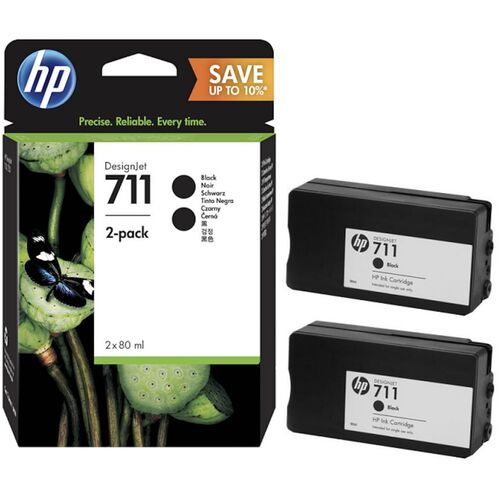 HP P2V31A (711) Siyah Orjinal Kartuş 2li Paket - Designjet T120 (T12937) - 1