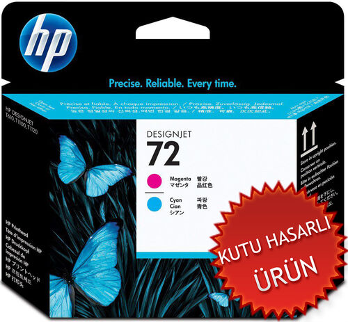 HP C9383A (72) Magenta-Cyan Original Head Cartridge - DesignJet T610 (Damaged Box)