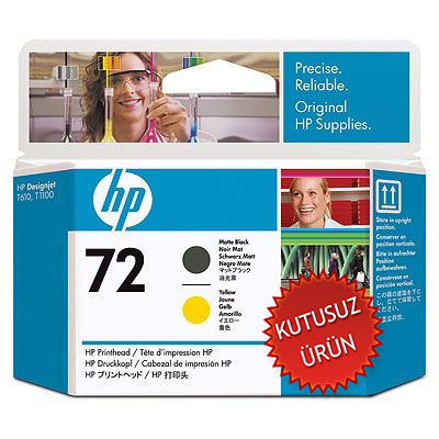 HP C9384A (72) Sarı-Siyah Orjinal Kafa Kartuşu - DesignJet T610 (U) (T8707) - 1