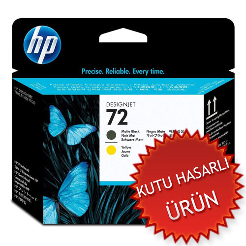 HP C9384A (72) Sarı-Siyah Orjinal Kafa Kartuşu - DesignJet T610 (C) (T16401) - 1