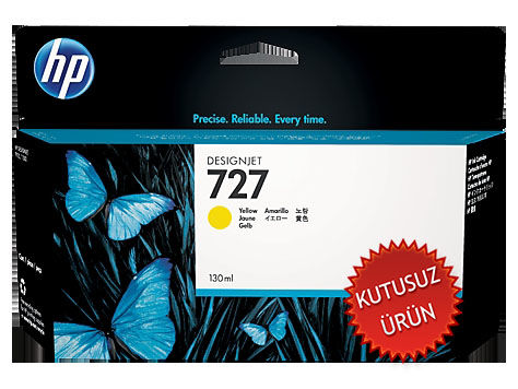 HP B3P21A (727) Sarı Orjinal Kartuş - T920 / T1500 (U) (T8702) - 1