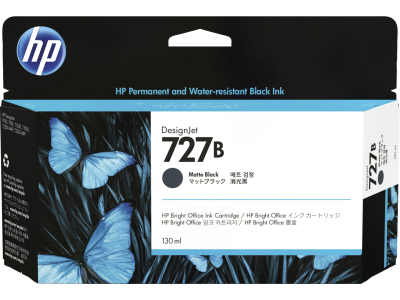 HP 727B (3WX13A) Matte Black Original Cartridge - DesignJet T1500 - 3