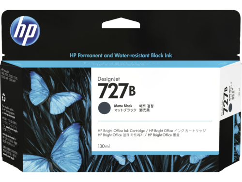 HP 727B (3WX13A) Matte Black Original Cartridge - DesignJet T1500 - 3