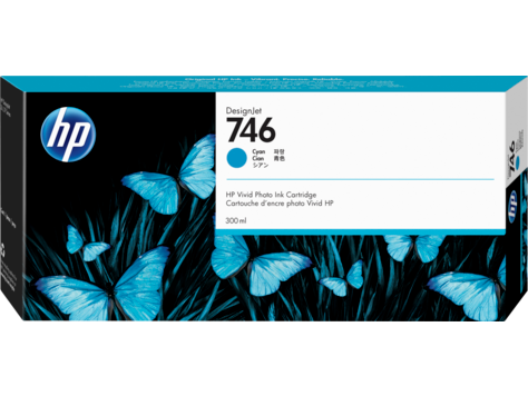 HP P2V80A (746) Cyan Original Cartridge - DesignJet Z6 / Z9+dr - 1