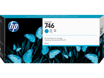 HP P2V80A (746) Cyan Original Cartridge - DesignJet Z6 / Z9+dr - 2