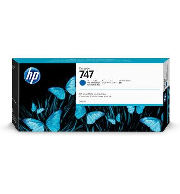 HP P2V85A (747) Chromatic Cyan Original Cartridge - Designjet Z9 / Designjet Z9+ - 1