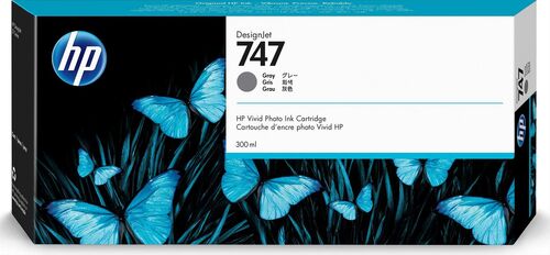 HP P2V86A (747) Grey Original Cartridge - Designjet Z9 / Designjet Z9+ - 1