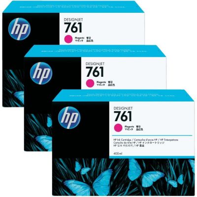 HP CR271A (761) 3lü Paket Kırmızı Kartuş - Designjet T7100 (T1518) - 1