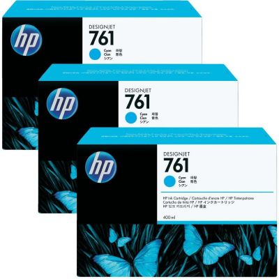 HP CR272A (761) 3lü Paket Mavi Kartuş - Designjet T7100 (T1243) - 1