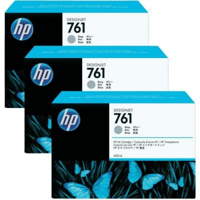 HP CR273A (761) 3lü Paket Gri Kartuş - Designjet T7100 (T1317) - 1