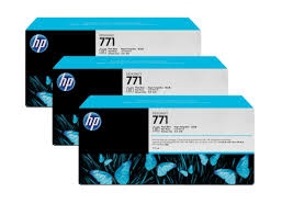 HP CR256A (771) 3lü Foto Siyah Orjinal Kartuş - DesignJet Z6200 (T2148) - 1