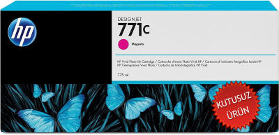 HP B6Y09A (771C) Magenta Plotter Cartridge - DesignJet Z6200 (Wıthout Box) 