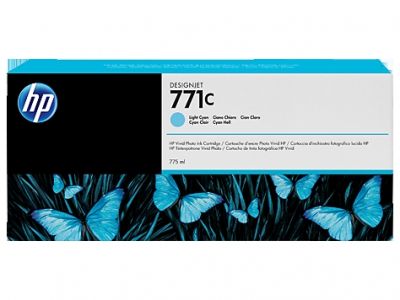 HP B6Y12A (771C) Açık Mavi Plotter Kartuşu - DesignJet Z6200 (T2679) - 1