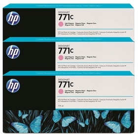 HP B6Y35A (771C) Lıght Magenta 3Pk Plotter Cartridge - DesignJet Z6200 - 1