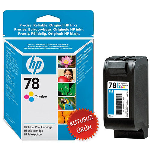 HP C6578D (78) Renkli Orjinal Kartuş - Deskjet 6122 (U) (T7737) - 1