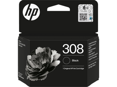 HP - HP 7FP21UE (308) Black Original Cartridge - Envy 6110