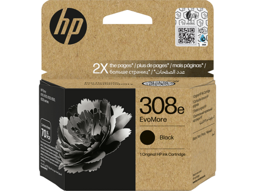 HP 7FP22UE (308e) EvoMore Black Original Cartridge