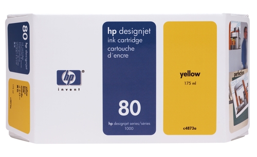 HP C4873A (80) Sarı Orjinal Plotter Kartuş - DesignJet 1050 (T1303)