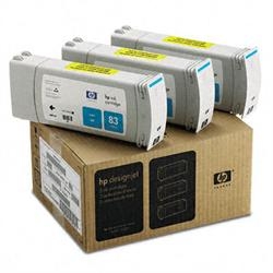 HP C5073A (83) 3lü Paket Mavi Orjinal Kartuş - Designjet 5000 (T1268) - 1