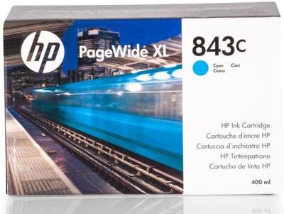 HP C1Q66A (843C) Cyan Original Cartridge - PageWide XL4000 