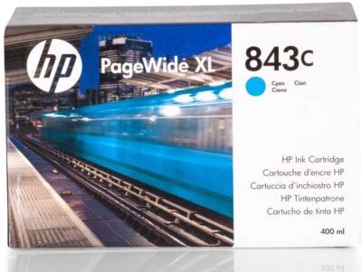 HP C1Q66A (843C) Cyan Original Cartridge - PageWide XL4000 - 2