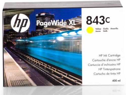 HP C1Q68A (843C) Sarı Orjinal Kartuş - PageWide XL4000 (T10955) - 1