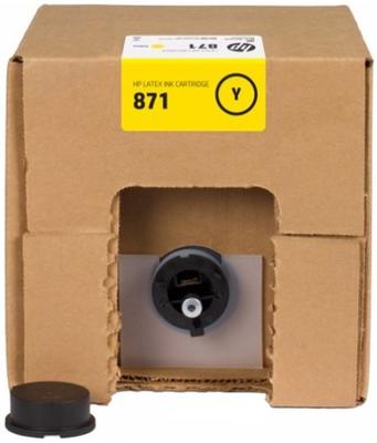 HP G0Y81C (871C) Yellow Original Latex Cartridge - Latex 370 