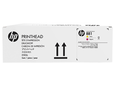 HP CR327A (881) Sarı-Kırmızı Lateks Baskı Kafası - Lateks 1500 (T7004) - 2