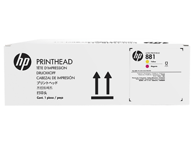 HP CR327A (881) Sarı-Kırmızı Lateks Baskı Kafası - Lateks 1500 (T7004) - 1