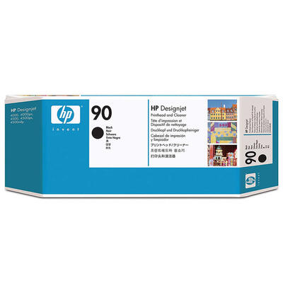 HP C5054A (90) Siyah Kafa Kartuş + Temizleyici - DesignJet 4000 (T1300) - 1