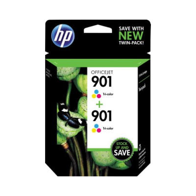 HP CZ076FN (901) Color Dual Pack Original Cartridge - J4580 / J4680 