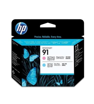 HP C9462A (91) Açık Mavi-Açık Kırmızı Orjinal Kafa Kartuşu - Designjet Z6100 (T1343) - 3